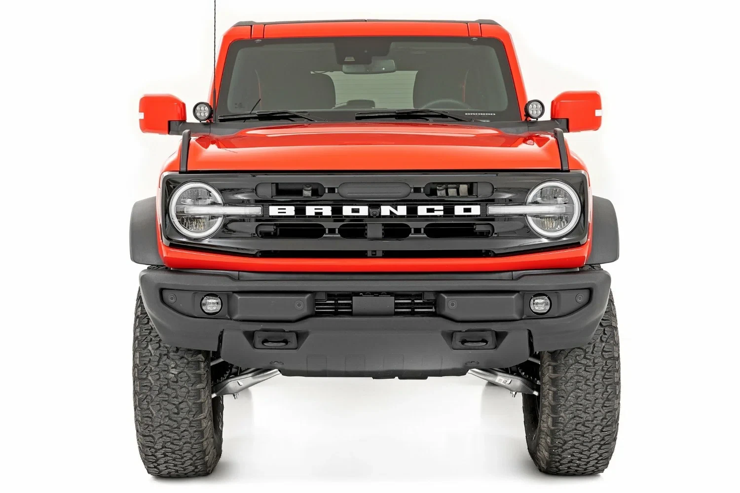 Fits Ford Bronco(21-24) LED Light Ditch Mount 3.5_ Black Round Pair DRL 71078